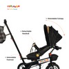 TOYPENTER 3 in 1 Baby Stroller/Kids Tricycle with Removable Canopy, Parental Adjust Push Handle for Kids | Boys | Girls Age 0 Months - 5 Years