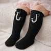 THE LITTLE LOOKERS Socks for Kids | Kid's Compact Cotton Stretch Solid Knee Length Sock | Stylish Socks | No Tightness | High-Top, Bow Pattern