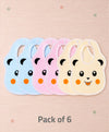THE LITTLE LOOKERS Baby bibs with Snap button closure /Apron| Cute Animal Soft Cotton Fabric with PVC on Back for Quick Absorption & Fast Drying for Newborns/babies (0-3 years)