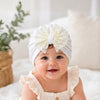 THE LITTLE LOOKERS Baby Turban Cap | Bow Knot Headwear for Newborn Boys & Girls | Soft & Cute Baby Hat | Cap for Babies | Lovely Flower Turban Cap 3-12 Months