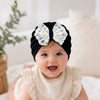 THE LITTLE LOOKERS Baby Turban Cap | Bow Knot Headwear for Newborn Boys & Girls | Soft & Cute Baby Hat | Cap for Babies | Lovely Flower Turban Cap 3-12 Months