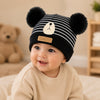 THE LITTLE LOOKERS Baby Winter Wool Cap with Double Pom Pom | Soft Knitted Beanie Hat for Boys & Girls | Warm Stretchable Acrylic Wool Cap for Infants & Toddlers (0-2 Years)
