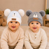 THE LITTLE LOOKERS Baby Winter Wool Cap with Double Pom Pom | Soft Knitted Beanie Hat for Boys & Girls | Warm Stretchable Acrylic Wool Cap for Infants & Toddlers (0-2 Years)
