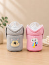 The Little Lookers Feeder Cover Sleeve with Handles | Soft Protective Bottle Holder for Baby Feeding Bottles | Water Proof/Resistant Bottle Cover with Anti-Slip Base | Fits Wide Neck / Philips Avent Bottles Up to 125ml/4oz