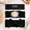 THE LITTLE LOOKERS Baby Hairband | Lace Bow Headbands | Stretchable & Lightweight | Headband Accessory for Newborns, Infants & Girls | Soft Elastic Cotton Hair Band 3 pcs Set (6 Months - 5Years)