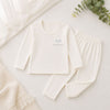 THE LITTLE LOOKERS Kids Winter Thermal Wear | Unisex Fleece Innerwear Set for Baby Girl & Baby Boy | Warm Woolen T-Shirt & Bottom Set