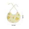 THE LITTLE LOOKERS Cotton Baby Bibs/Apron with Tie Knot Closure| With PVC on Back for Quick Absorption & Fast Drying Bibs for Babies/Newborn (0-12 Months) (Pack of 8)