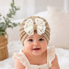 THE LITTLE LOOKERS Baby Turban Cap | Bow Knot Headwear for Newborn Boys & Girls | Soft & Cute Baby Hat | Cap for Babies | Lovely Flower Turban Cap 3-12 Months