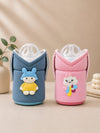 The Little Lookers Feeder Cover Sleeve with Handles | Soft Protective Bottle Holder for Baby Feeding Bottles | Water Proof/Resistant Bottle Cover with Anti-Slip Base | Fits Wide Neck / Philips Avent Bottles Up to 125ml/4oz