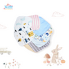 THE LITTLE LOOKERS 100% Hosiery Cotton Reusable Extra Soft Face Towels Washcloth for New Born Babies Color & Prints May Vary