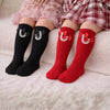 THE LITTLE LOOKERS Socks for Kids | Kid's Compact Cotton Stretch Solid Knee Length Sock | Stylish Socks | No Tightness | High-Top, Bow Pattern