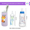 THE LITTLE LOOKERS Cute Animated Patterned Soft Stretchable Baby Feeding Bottle Cover with Easy to Hold Strap for 120ml, 150ml, 240ml