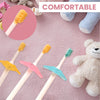 THE LITTLE LOOKERS Silicone Training Toothbrush with Soft Bristles, Gum Massager & Anti-Choking Shield| BPA Free Easy Grip Toothbrush for Babies/Kids/Toddlers