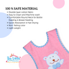 THE LITTLE LOOKERS Terry Cotton Double Layered Baby Bibs/Burp Cloth/Saliva Towel with Comfortable Tich Button Neck for Feeding Babies/Infants/Toddlers
