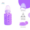 The Little Lookers High Borosilicate Glass Feeding Bottle for Baby/Feeder for Newborn |Super Soft Flow Control & Anti Colic Nipple for Infants/Toddlers(Pack of 2)