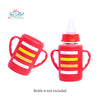 THE LITTLE LOOKERS Baby Bottle Cover with Handle/ Silicone Warmer Cover for Baby/Newborn/Infants/Toddlers-120ml & 240ml Combo ( Pack of 2)