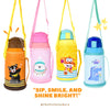 THE LITTLE LOOKERS Stainless Steel Insulated Sipper Bottle with Pop up Straw & Cover for Kids (550ml)