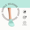 THE LITTLE LOOKERS Silicone Spoon with Bamboo Handle, BPA Free Feeding Spoons for Baby/Kids/Toddlers