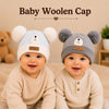 THE LITTLE LOOKERS Baby Winter Wool Cap with Double Pom Pom | Soft Knitted Beanie Hat for Boys & Girls | Warm Stretchable Acrylic Wool Cap for Infants & Toddlers (0-2 Years)