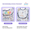 THE LITTLE LOOKERS Baby Bibs with Pocket Long Sleeved Bib for Toddlers, Kids I Washable, Lightweight & Waterproof, Bibs for 6 - 24 Months Baby