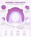 The Little Lookers Soft Silicone & PP Baby Shower Cap | Adjustable Waterproof Bathing Cap for Babies, Toddlers & Kids (Pack of 1)