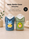 The Little Lookers Feeder Cover Sleeve with Handles | Soft Protective Bottle Holder for Baby Feeding Bottles | Water Proof/Resistant Bottle Cover with Anti-Slip Base | Fits Wide Neck / Philips Avent Bottles Up to 125ml/4oz