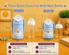 The Little Lookers Feeder Cover Sleeve with Handles | Soft Protective Bottle Holder for Baby Feeding Bottles | Water Proof/Resistant Bottle Cover with Anti-Slip Base | Fits Wide Neck / Philips Avent Bottles 125ml/4oz, 240ml/8oz & 330ml/11oz