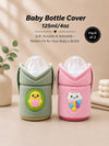 The Little Lookers Feeder Cover Sleeve with Handles | Soft Protective Bottle Holder for Baby Feeding Bottles | Water Proof/Resistant Bottle Cover with Anti-Slip Base | Fits Wide Neck / Philips Avent Bottles Up to 125ml/4oz