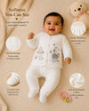 THE LITTLE LOOKERS Baby Winter 5-Piece Set | Soft Cotton Quilted Top, Cap, Bib & 2 Bottoms | Warm Clothing Set for Babies