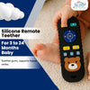 THE LITTLE LOOKERS Baby Silicone Remote Control Teether – BPA-Free Infant Teething Toy with Textured Buttons & Bear Design – Safe, Soft & Easy to Hold for Teething Relief