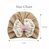 THE LITTLE LOOKERS Baby Turban Cap | Soft Bow Knot Hat for Newborn Boys & Girls (3-18 Months)