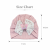 THE LITTLE LOOKERS Baby Turban Cap | Soft Bow Knot Hat for Newborn Boys & Girls (3-18 Months)
