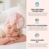 THE LITTLE LOOKERS Baby Turban Cap | Soft Bow Knot Hat for Newborn Boys & Girls (3-18 Months)