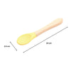 THE LITTLE LOOKERS Silicone Spoon with Bamboo Handle, BPA Free Feeding Spoons for Baby/Kids/Toddlers