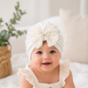 THE LITTLE LOOKERS Baby Turban Cap | Soft Bow Knot Hat for Newborn Boys & Girls (3-18 Months)