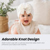 THE LITTLE LOOKERS Baby Turban Cap | Soft Bow Knot Hat for Newborn Boys & Girls (3-18 Months)