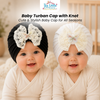 THE LITTLE LOOKERS Baby Turban Cap | Soft Bow Knot Hat for Newborn Boys & Girls (3-18 Months)