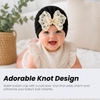 THE LITTLE LOOKERS Baby Turban Cap | Soft Bow Knot Hat for Newborn Boys & Girls (3-18 Months)