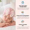 THE LITTLE LOOKERS Baby Turban Cap | Soft Bow Knot Hat for Newborn Boys & Girls (3-18 Months)