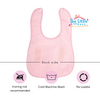 THE LITTLE LOOKERS Baby Button Bibs/Apron Cute Animated Print|with Tich Button & Front Pockets| Easy to Wipe Waterproof PVC Material for Newborns/Infants