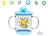 THE LITTLE LOOKERS Premium Quality Bpa Free Unbreakable Sippy Cup (Sipper Mugs for Kids/Children/Babies/Infants) Spout Infant PP/Glass Look Water/Juice Training Sipper Cup with Handles-200ml