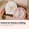 THE LITTLE LOOKERS Baby Turban Cap | Soft Bow Knot Hat for Newborn Boys & Girls (3-18 Months)