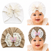 THE LITTLE LOOKERS Baby Turban Cap | Soft Bow Knot Hat for Newborn Boys & Girls (3-18 Months)