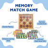 TOYPENTER Wooden Memory Matching Game/ Memory Skill Game for Kids 3+ Years I Brain Games for kids with 8 Theme Cards
