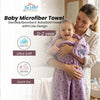 THE LITTLE LOOKERS Microfiber Premium Soft Baby Towel with Cute Embroidery Design | Ultra-Soft & Highly Absorbent | Lightweight & Gentle | Ideal for Newborns & Toddlers (0–2 Years) | Multi-Purpose Use