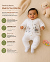 THE LITTLE LOOKERS Baby Winter 5-Piece Set | Soft Cotton Quilted Top, Cap, Bib & 2 Bottoms | Warm Clothing Set for Babies