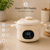 THE LITTLE LOOKERS Electric Baby Food Warmer Rechargeable Stainless Steel Bowl Smart LED Display USB Charging Portable Baby Feeding Bowl with Suction Plate | SUS304 Stainless Steel, Food Grade PP, One Touch Operation, Dual Heat Mode