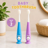 THE LITTLE LOOKERS Baby Toothbrush I Supersoft Bristles & Section Cup Base Tooth Brush for Kids/Babies/Toddlers - (Pack of 2)
