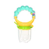 THE LITTLE LOOKERS BPA Free Food Grade Plastic Food Nibbler with Rattle Handle | Fruit/Food Feeder/Pacifier/Nibbler with Silicone Mesh/Soother for Babies/Kids/Toddlers (Pack of 1)