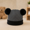 THE LITTLE LOOKERS Baby Winter Wool Cap with Double Pom Pom | Soft Knitted Beanie Hat for Boys & Girls | Warm Stretchable Acrylic Wool Cap for Infants & Toddlers (0-2 Years)